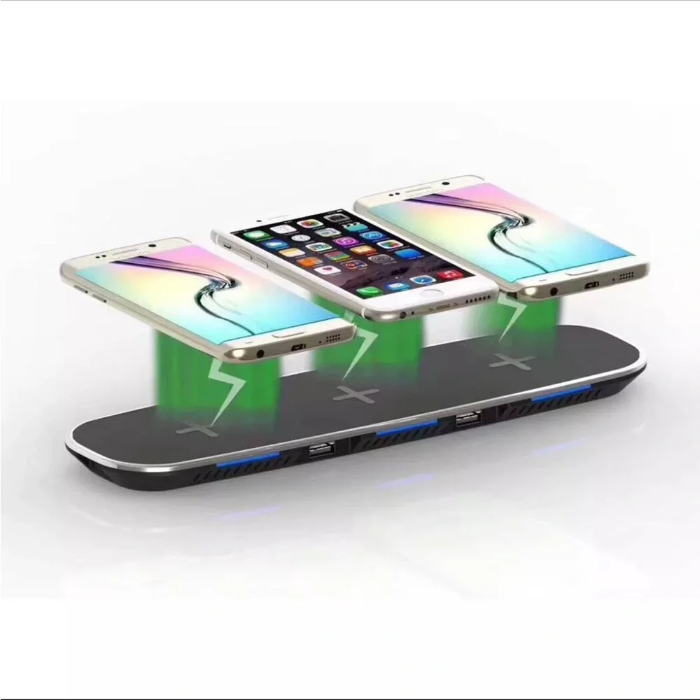 Wireless Pad Stand Fast Charger up to 5 Devices for iPhone 12 13 14 Pro Max